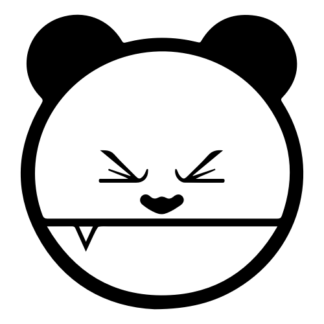 Mad Panda Decal (Black)